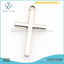 Hot sale alloy silver christian charms, religious cross charm